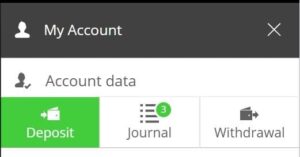 deposit button