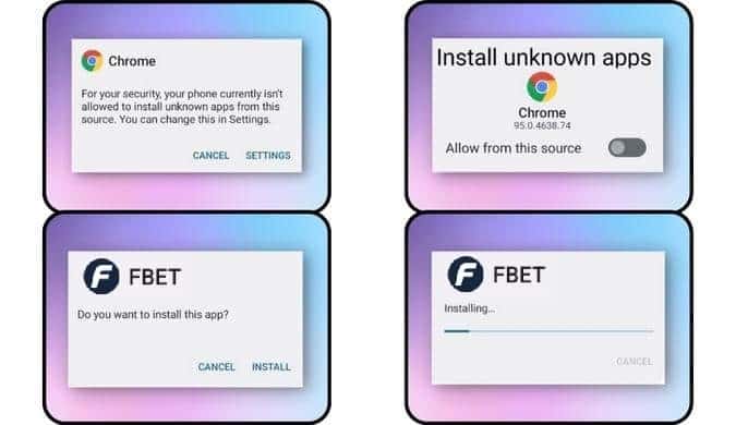 fbet app installation