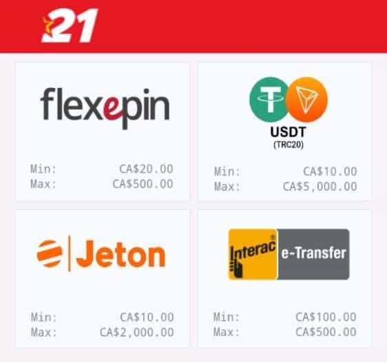 21bets payment methods 2