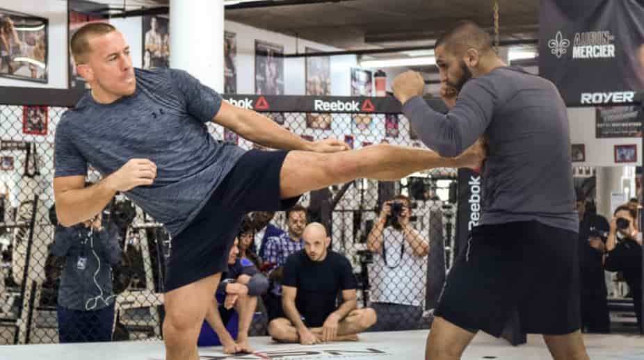 Georges St-Pierre training at tristar in canada